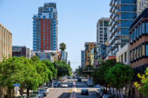 Street scape of San Diego, USA