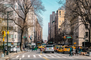 Streets and Buildings of Upper East Site of Manhattan, New York