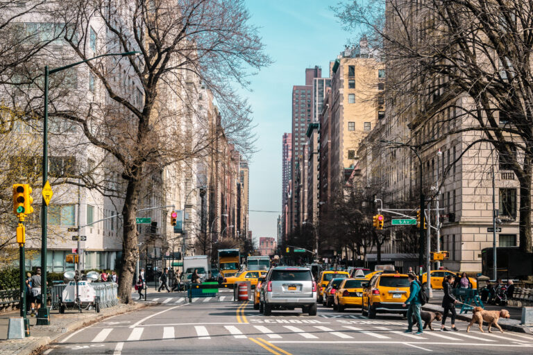 Streets and Buildings of Upper East Site of Manhattan, New York